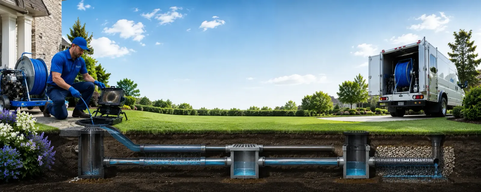 Outdoor drain cleaning information for North Bay, NY